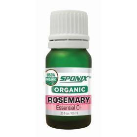 Best Organic Rosemary Essential Oil - Top Aromatherapy Oil - Therapeutic Grade and Premium Quality - 10 mL by Sponix